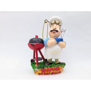 Christmas Ornament King Of The Grill Dad Father's Day Hanging 3.5"
